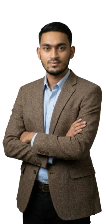 Mohammed Altaf Sabri with arms crossed
